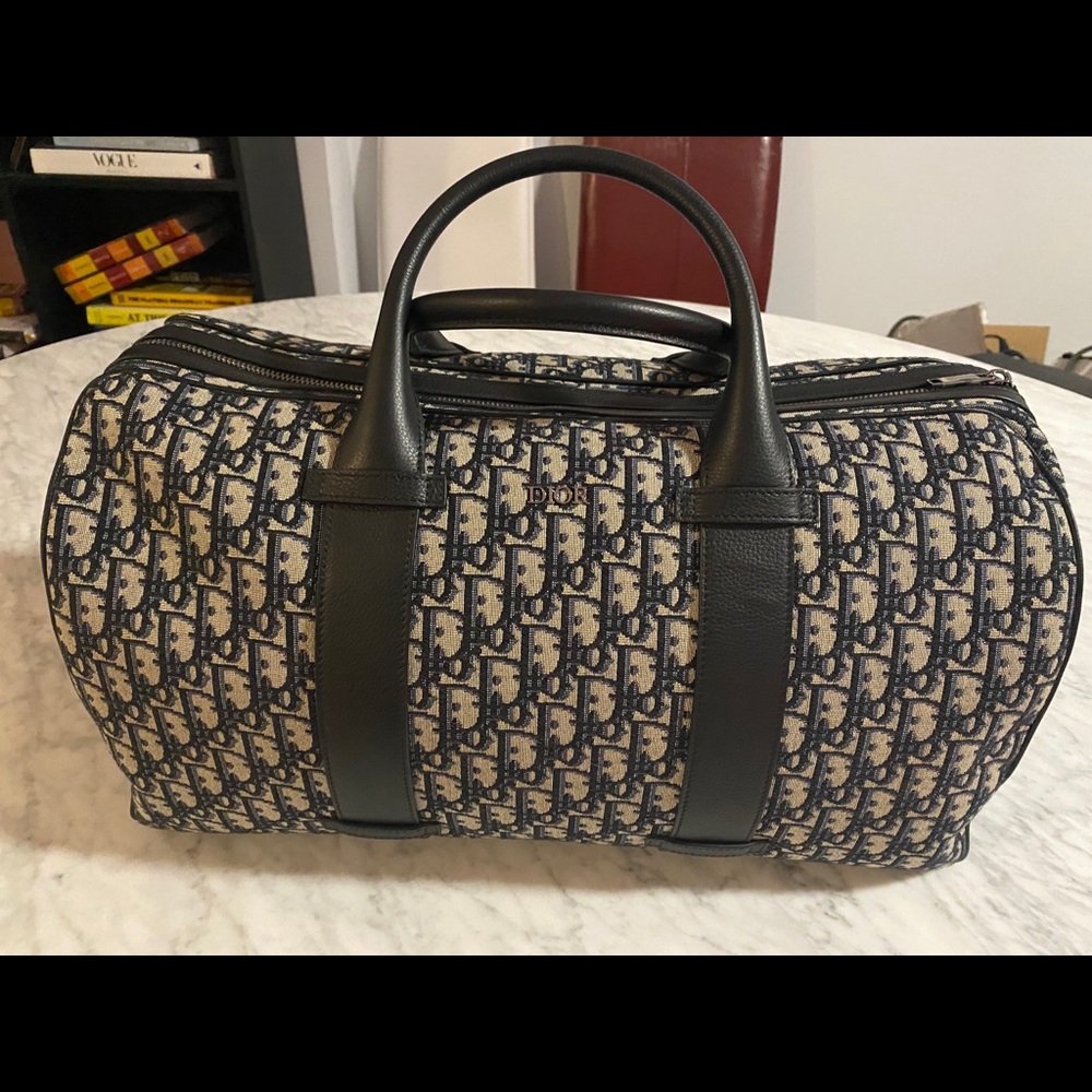 Dior oblique logo duffle bag